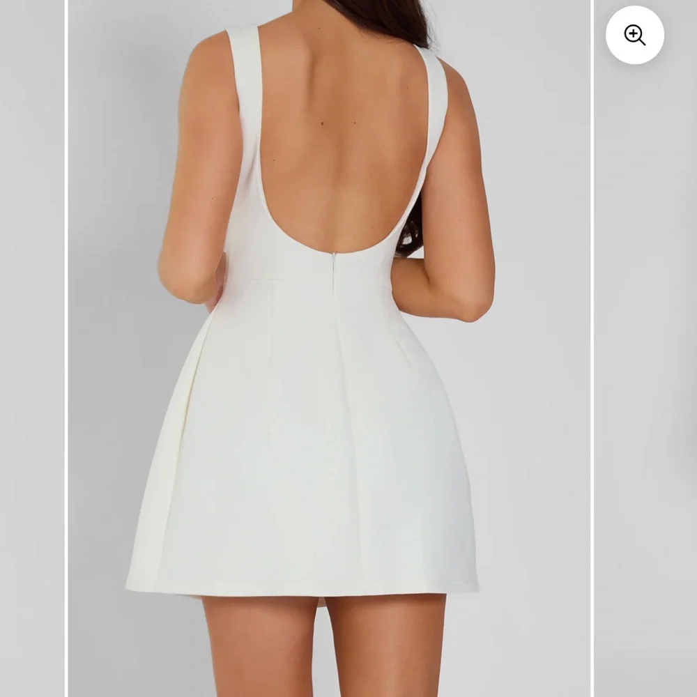 Leau Estelle Sleeveless White Mini Dress - Picture 2 of 3